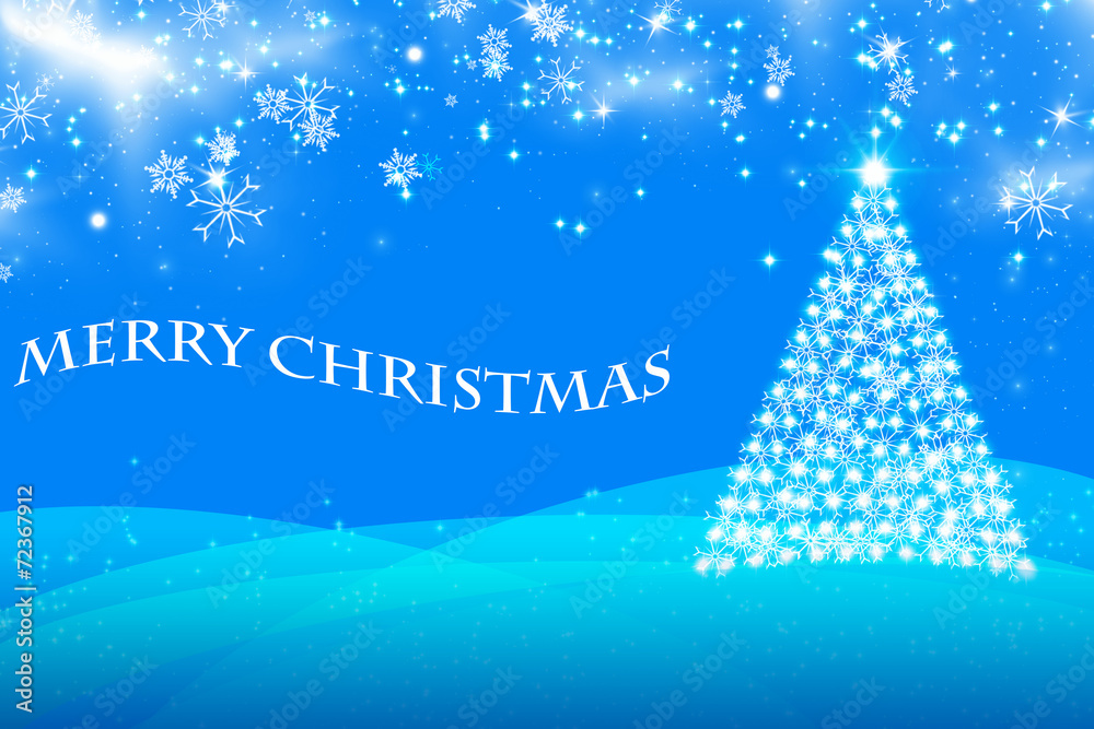 Christmas background with Christmas tree,