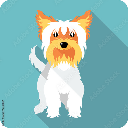 dog icon flat design