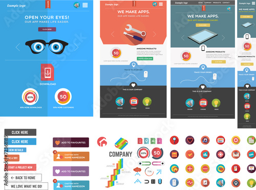 Large collection of web graphics