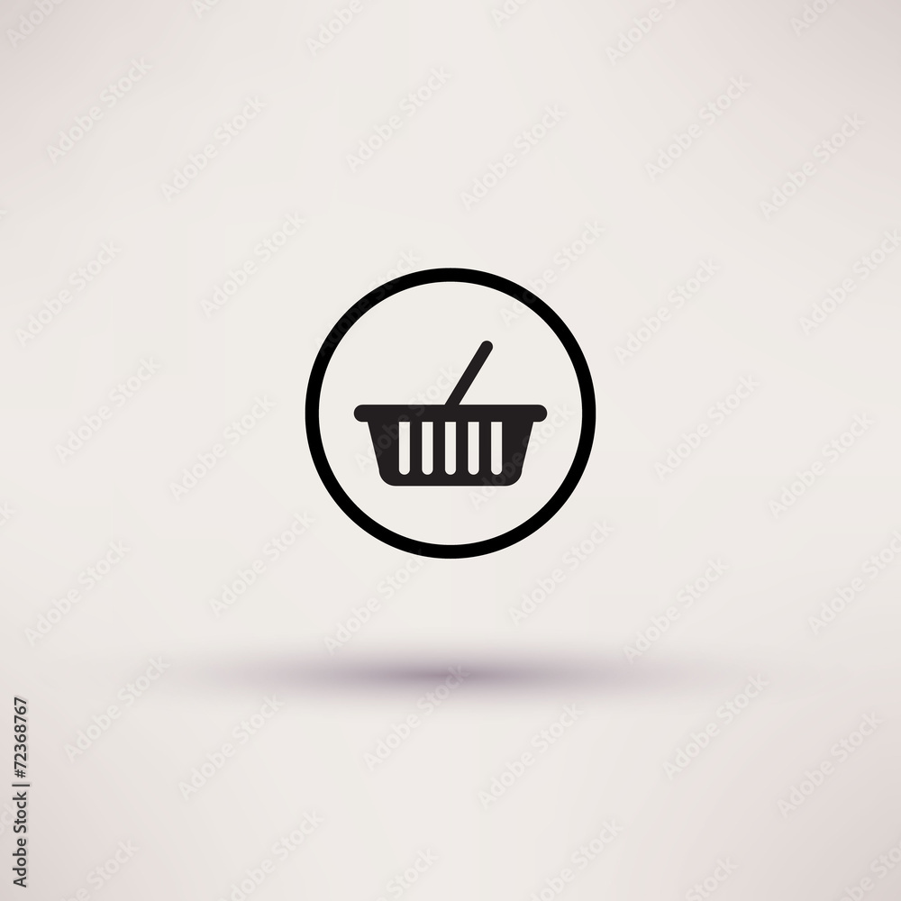 Shopping basket icon. Vector illustration Template for design. Shopping basket icon. Vector illustration Template for design.