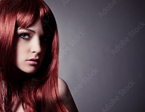portrait of girl with red hair-haircolors 33