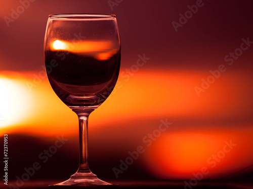Wine Glasses with natural background