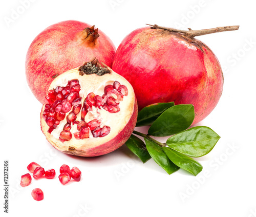 pomegranate isolated