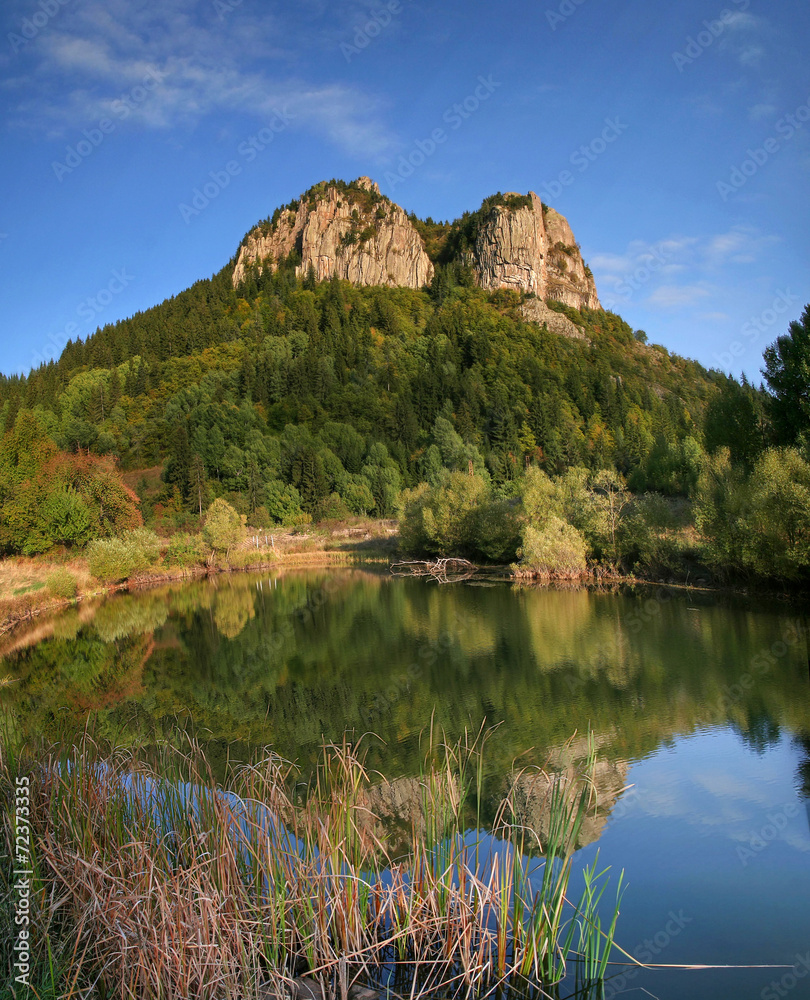 Lake and rocks landscape, Bulgaria