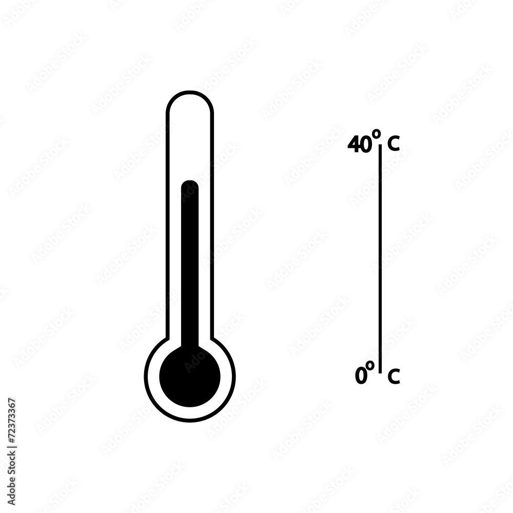 Medical thermometer web icon .