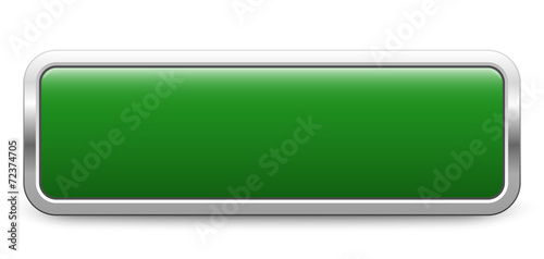 Long rectangular template - green metallic button
