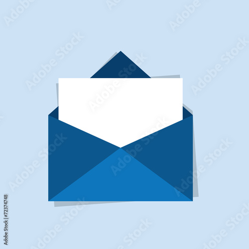 Envelope icon with blank letter
