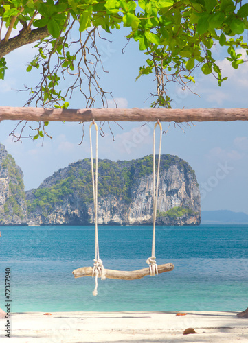 Relaxing in Pardise Seaside Swing photo