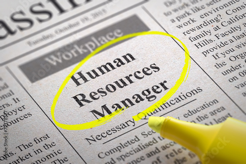 Human Resources Manager Vacancy in Newspaper.