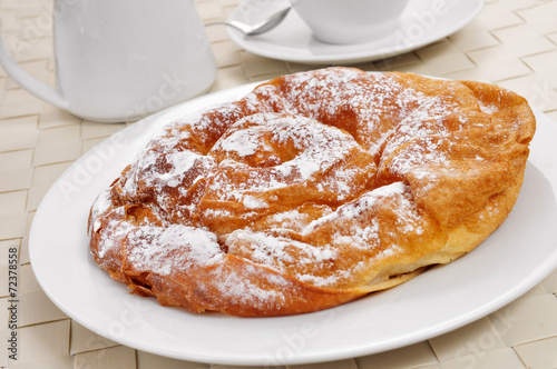 ensaimada, a pastry typical of Mallorca, Spain