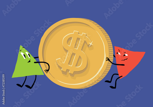 The positive and negative dynamics of the dollar.