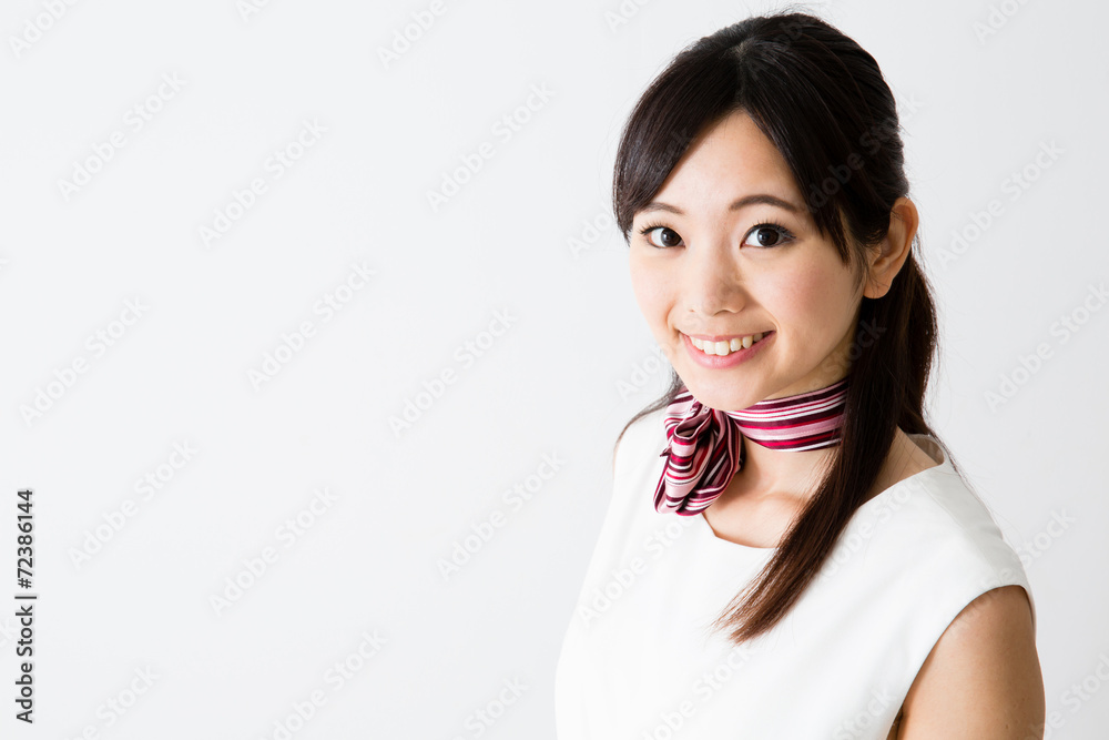 asian businesswoman on white background asian businesswoman on white background