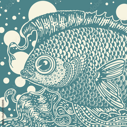 vintage fish