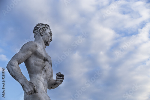 Statue of a runner