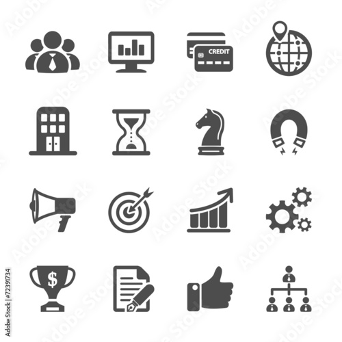 business and finance icon set, vector eps10