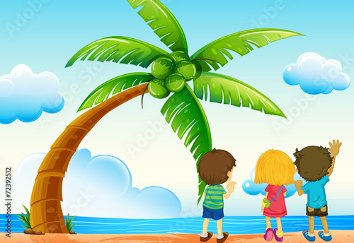 Children and beach