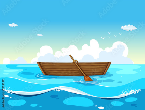 Boat and ocean