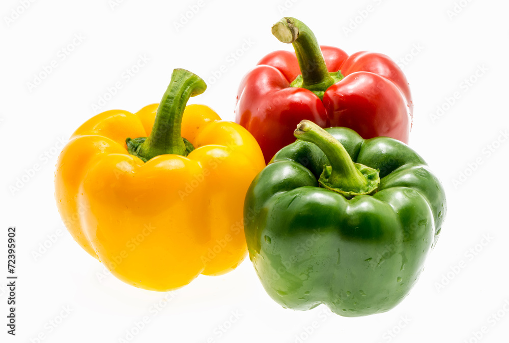 Bell pepper isolated on white background Bell pepper isolated on white background