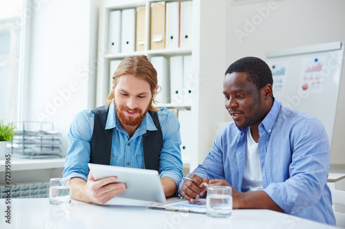 Businessmen working