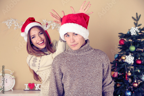 Nice love couple near Chris...