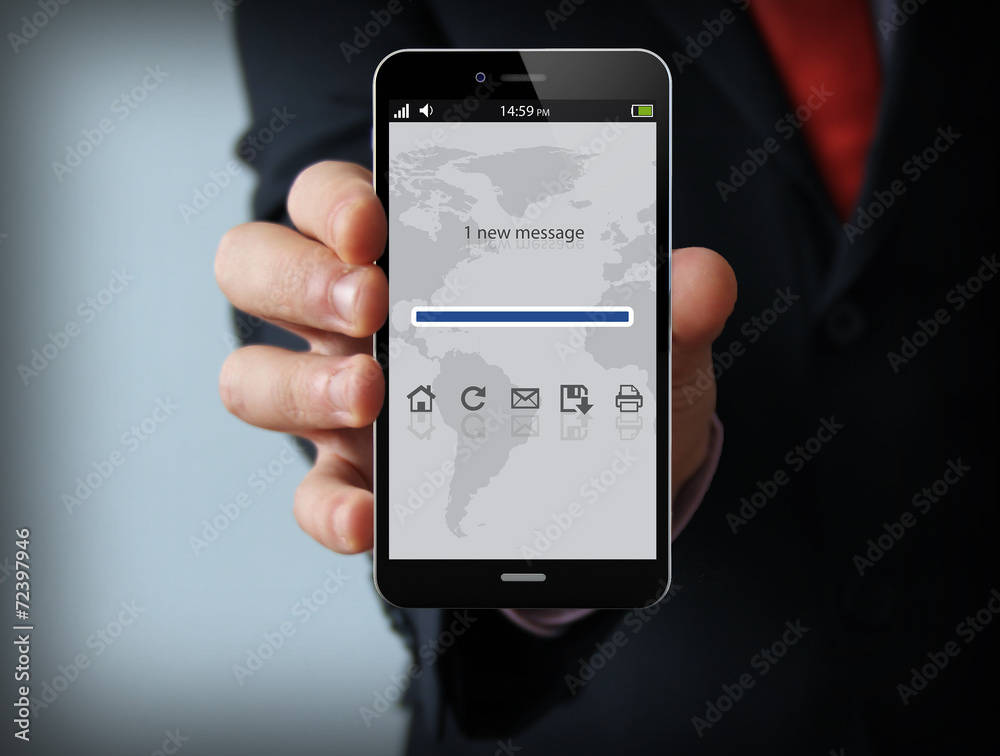 mail businessman smartphone mail businessman smartphone