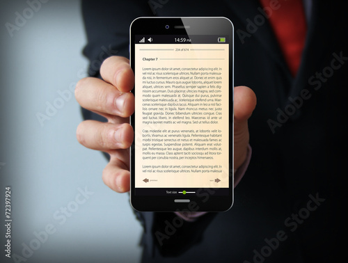 book businessman smartphone