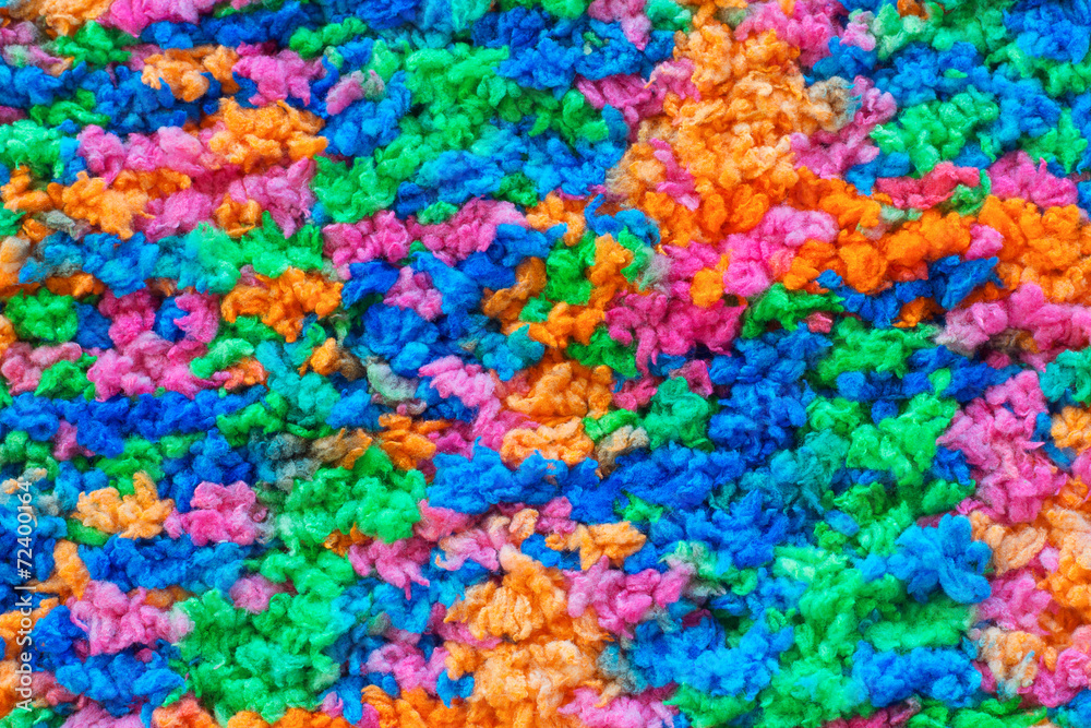 Colored fluffy woolen fabric texture
