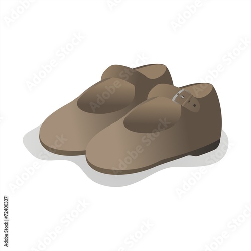 Zapatos niña fondo blanco