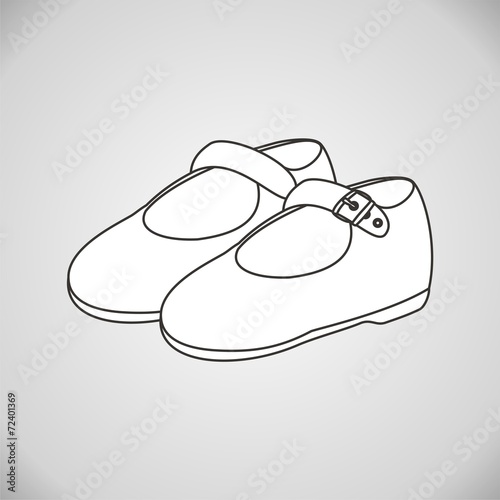 Zapatos para colorear fondo gris