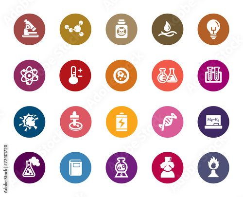 Science and Chemistry Color Icons