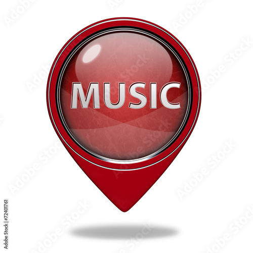 Free Download music pointer icon on white background - GFXLoad