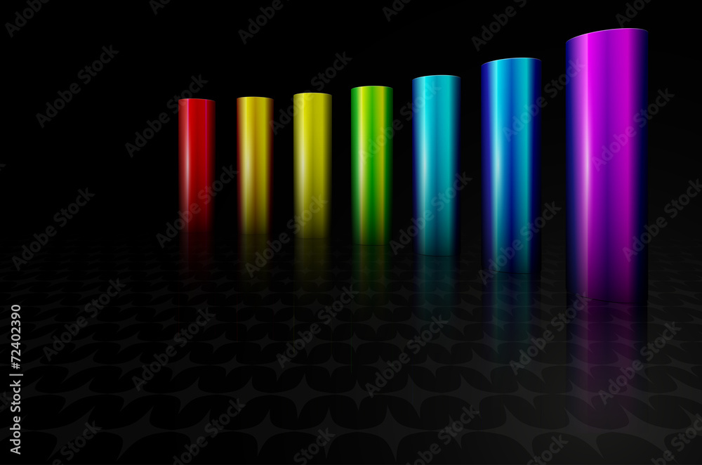 rainbow metal columns rainbow metal columns