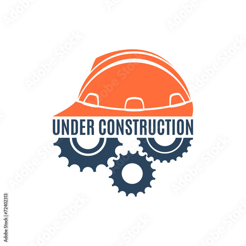 Under construction conceptual logo