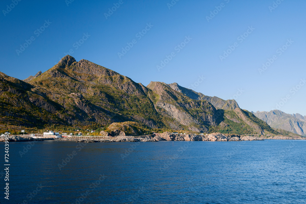 Fototapeta premium Bergkette der Lofoten