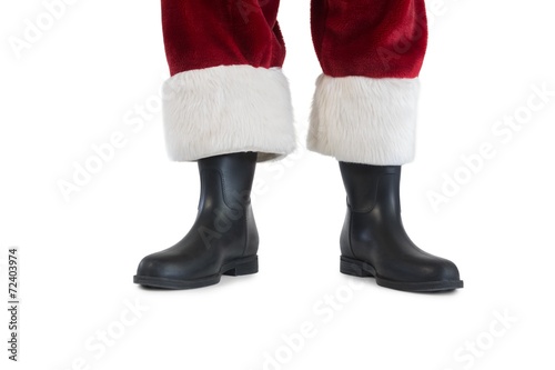 Father Christmas boots and legs