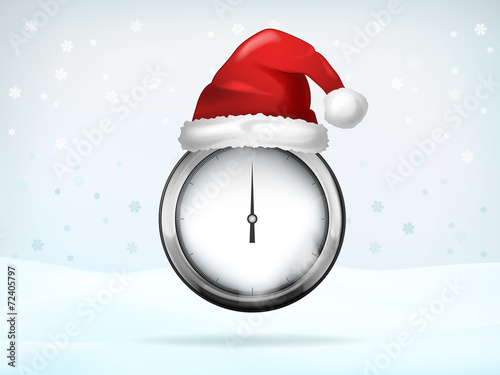 Christmas time expectations with Santa cap