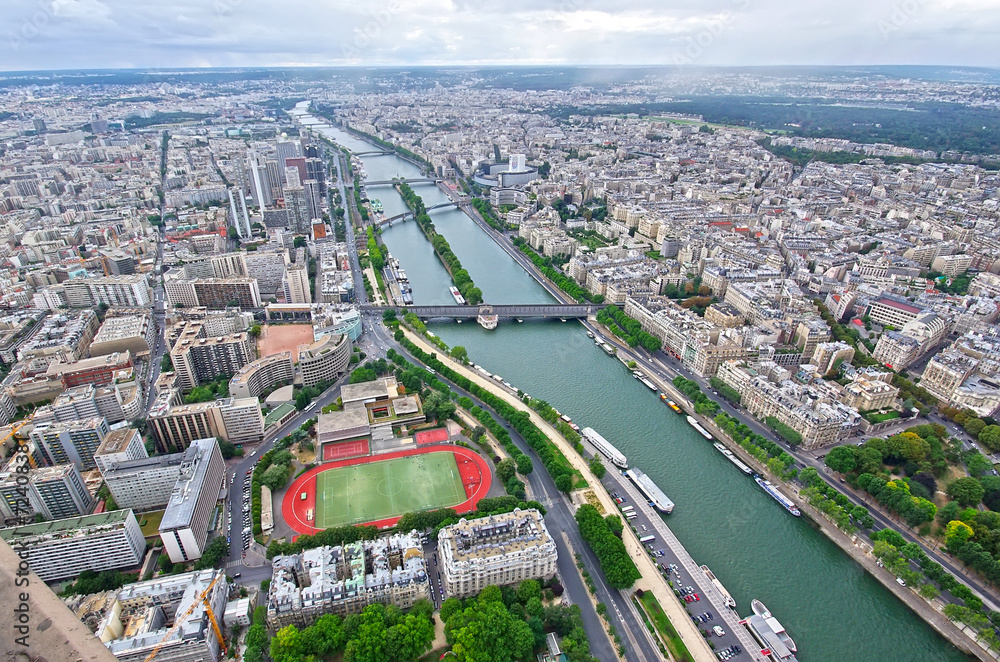 Obraz premium Paris, aerial view