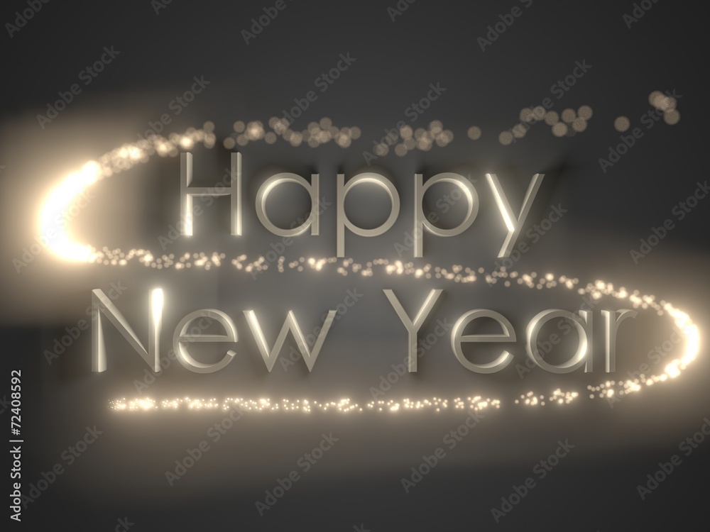 Happy new year.holiday background with golden text