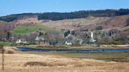 Schilderij op canvas Village of Dervaig, Isle of Mull