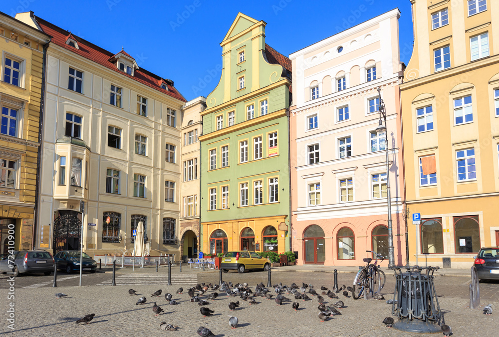 Plac Solny (Salt Square) in Wroclaw, Poland