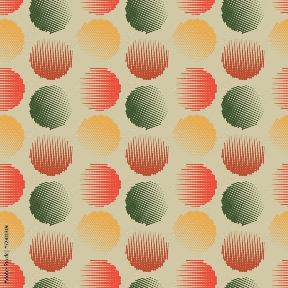 Vector fabric circles abstract seamless pattern Vector fabric circles abstract seamless pattern