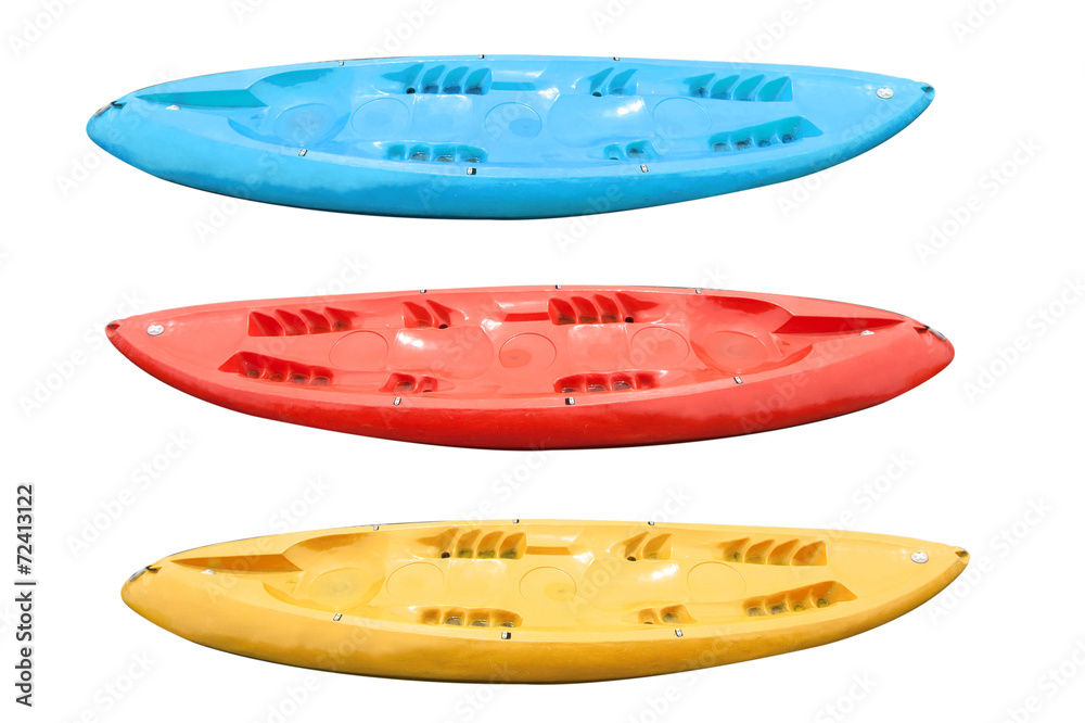 colored kayaks
