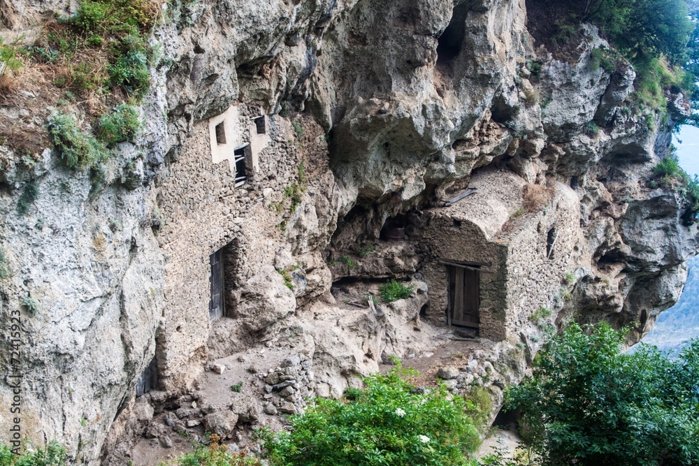 Rocky landscape at Amalfi coast