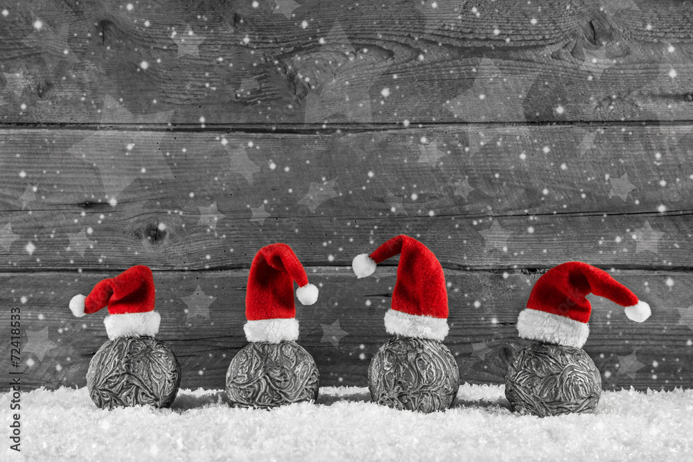 Frohe Weihnachten: Weihnachtlicher Holz Hintergrund mit Rot Stock-Foto Frohe Weihnachten: Weihnachtlicher Holz Hintergrund mit Rot Stock-Foto