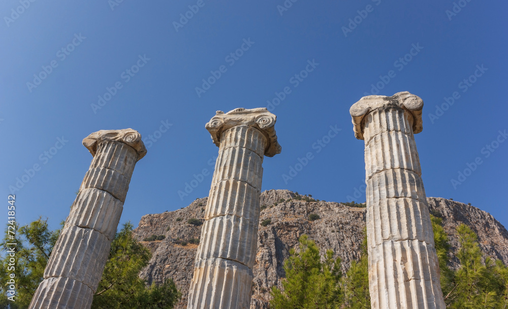 Columns of temple Athena