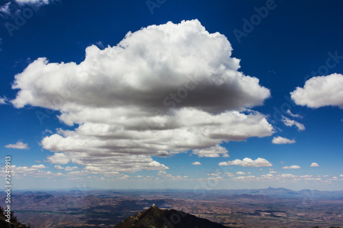 Clouds over mountains