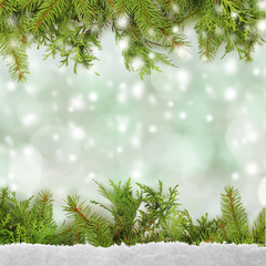 winter or christmas background