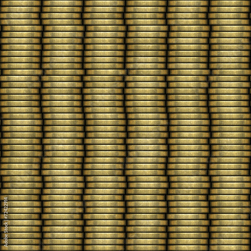 Coin stack seamless generated texture