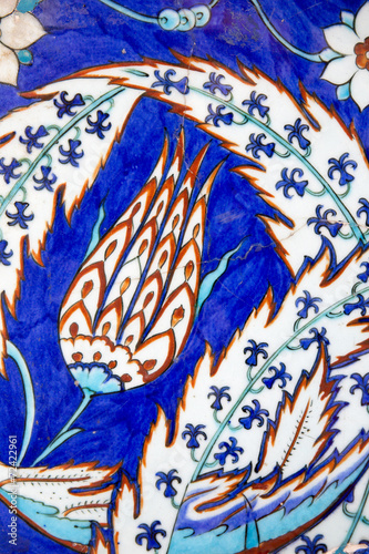 Iznik tiles in Rustem Pasa Mosque, Istanbul