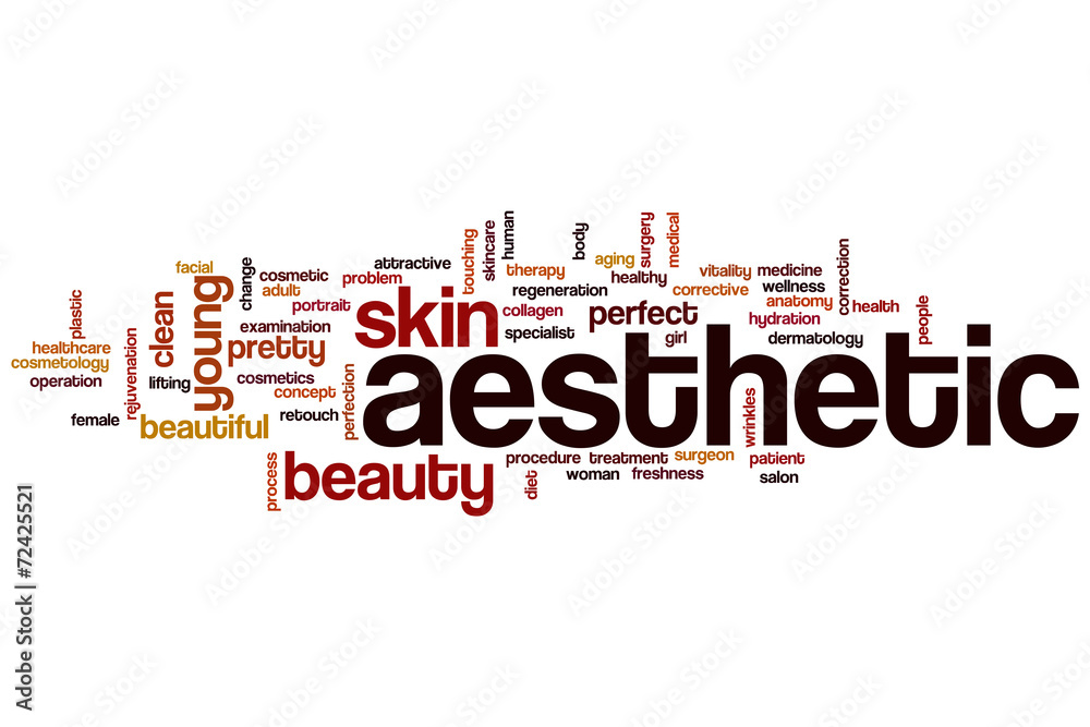 Aesthetic word cloud